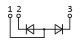 Esquema de conexión del módulo de diodos MD5-155