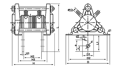 SS11, SS12 Dibujo del disipador térmico