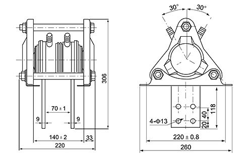SS25 Dibujo del disipador térmico