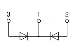 Circuito de módulo de diodo doble