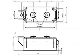 Esquema del módulo de diodo tiristor
