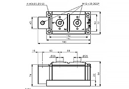 Esquema del módulo de diodo tiristor