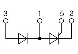 Circuito de módulo de diodo tiristor