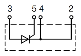Circuito de módulo tiristor Única