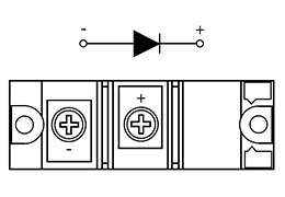 Diagrama de circuito de los módulos de diodos