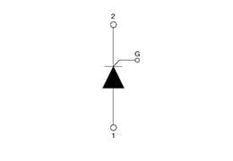 Diagrama de circuito de los módulos tiristores