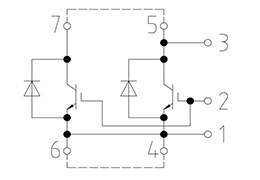 Topología del módulo IGBT DD750S65K3