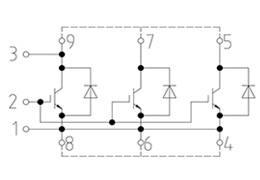 Topología del módulo IGBT FZ1200R45HL3_S7