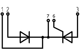 Módulo de diodo tiristor MD/T4-540-18-A2