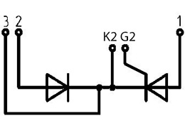 Módulo de diodo tiristor MD/T4-800-18-D
