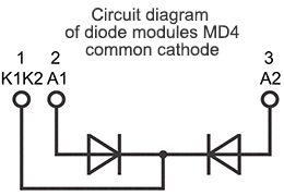 Diagrama de conexión del módulo MD4-660-18-A2