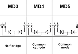 Módulos de diodos MD4-660-18-A2