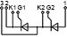 Esquema de conexión del módulo tiristor MT3-400