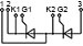 Esquema de conexión del módulo tiristor MT3-115
