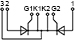 Esquema de conexión del módulo tiristor MT4-400