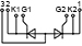 Esquema de conexión del módulo tiristor MT5-400