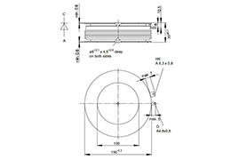 Thyristor T2601N Outline
