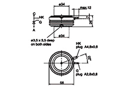 Thyristor T380N Outline