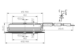 TG 919-1600-45 Dimensions