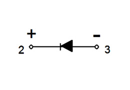 Diagrama de circuito de un módulo de diodo simple CS410899C