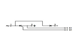 Diagrama de circuito de los módulos tiristores