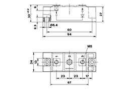 Módulo de diodo SKKE 120F17