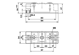 Módulo de diodo SKKE 290F06