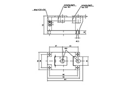 Módulo tiristor simple TZ600N16KOF