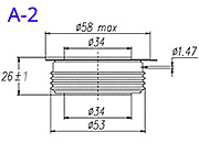 Dimensiones del tiristor