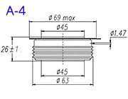 Dimensiones del tiristor