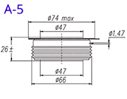 Dimensiones del tiristor