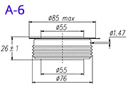 Dimensiones del tiristor