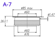 Dimensiones del tiristor