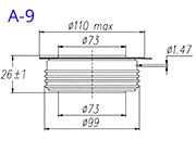 Dimensiones del tiristor
