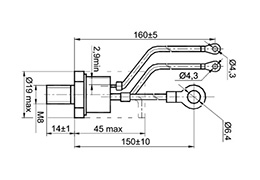 SCR tige Triac Thyristor
